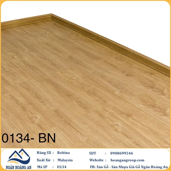 Sàn Gỗ Công Nghiệp Robina O134 8mm Bản Lớn